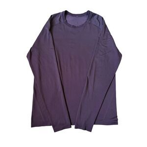 Lululemon Metal Vent Crewneck Long Sleeve Shirt Size M Purple